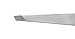 Got Glamour Slant Hair & Eyebrow Tweezer, Stainless Steel, Made in USA