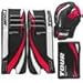 Tour Hockey Youth Invader 150 Hockey Goalie Pad Pack - G105YP (Black-White-Red - 23 Inches)