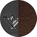 SlideBelts Men's Golf Ratchet Belt - Custom Fit - Mocha Brown with Winged Gunmetal Buckle (Vegan)