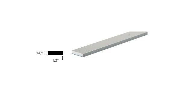 Crl Satin Anodized 1 2 Aluminum Flat Bar Extrusion 12 Ft Long