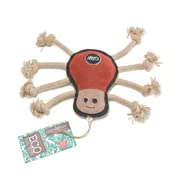 Green & Wilds Spike the spider dog toy ( Suede & Rope )