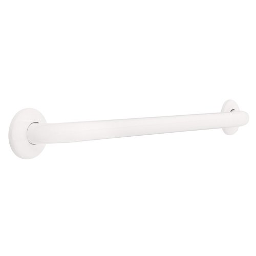 Franklin Brass 5724W 1-1/4-Inch x 24-Inch Concealed Mount Safety Bath and Shower Grab Bar, White