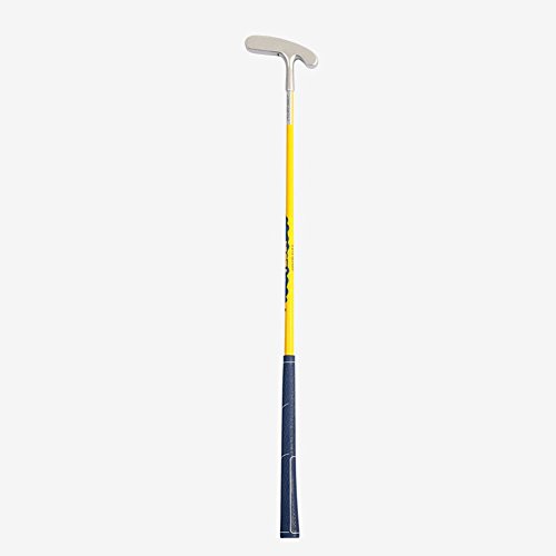 Junior Golf Putter Clubs Double Side Clubs for Kids (silver head with yellow shaft, 9-12 years old boys)