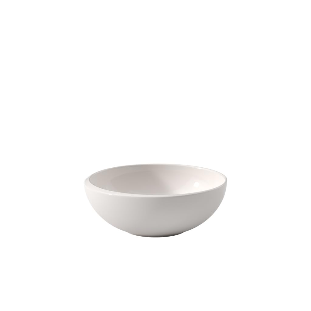 Villeroy & Boch - NewMoon round bowl S, stylish bowl for soups and fresh salads, premium porcelain, white, dishwasher safe
