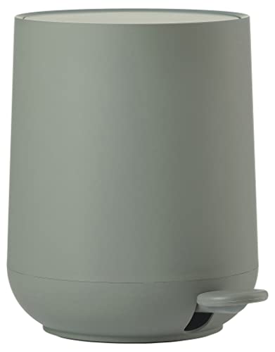 Zone Denmark Nova Mülleimer fürs Bad, Kosmetikeimer, Abfalleimer fürs Badezimmer, Durchm. 20,5 cm, Höhe 23,5 cm, Fassungsvermögen 3 Liter, Olive Green (Grün)