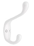 Liberty B42302Q-W-C5 3-Inch Heavy Duty Coat and Hat Hook, White