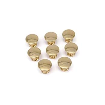 8 Small Knobs Solid Polished Brass Miniature Drawer Knob Antique