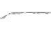 Evan-Fischer Bumper Trim compatible with Chrysler 300 05-10 Front LH Plastic Chrome Bumper Strip Left Side