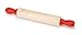 Darice Package of 12 Mini Retro Look Rolling Pins with Red Handles