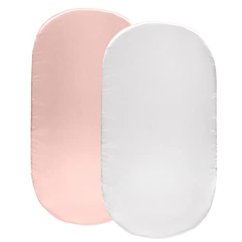 SiinvdaBZX Satin Bassinet Sheets