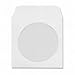 1000 Pack Maxtek White Paper CD DVD Sleeves Envelope Holder with Window Cut Out and Flap, 90g Standard Weight. primary
