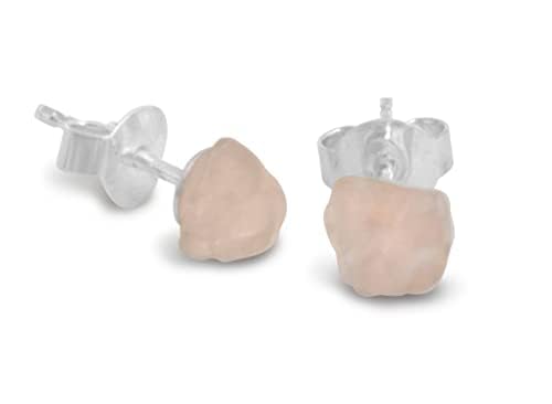 Vifaleno Ruby Zoisite Stud Earrings, Natural, Flat Round, 4 mm, 925 Silver