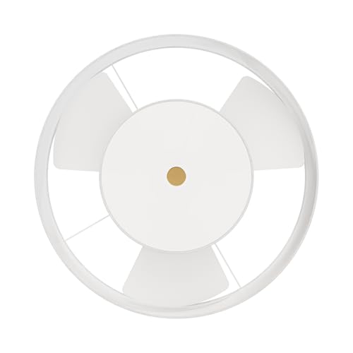 Hunter - Brookside Indoor Fandelier With Light, Remote, 30-inch, Casual-style, 3-speed WhisperWind Motor, 52974, Ceiling Fans for living rooms, bedrooms, home offices, kitchens (Luxe Gold) | Compact indoor fandelier with enclosed blades, LED light, remote, and statement style for bedrooms, offices, or small spaces.