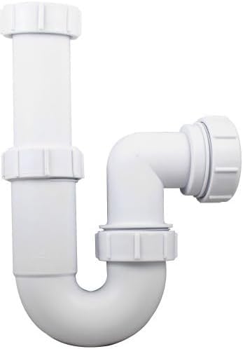 Universal Telescopic Adjustable Swivel P Trap - 32mm (1.1/4") Sink Waste Trap