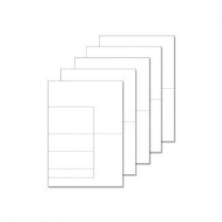 Hunkydory Crafts Fancy Shaped Card Blanks - A5 Side Stepper - Set of 5