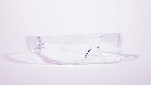 Quest Safety Glasses - Protective Eyewear - Polycarbonate High Impact Resistant Lens - Pack of 12 (Clear) - Thumbnail 6