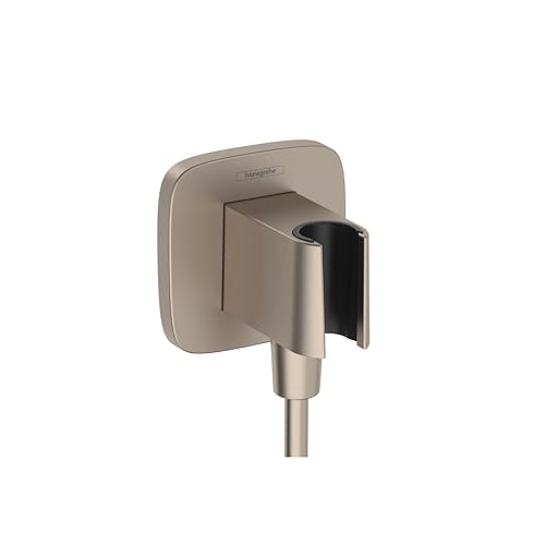 hansgrohe FixFit Q Handheld Shower Wall Outlet 1/2-inch Thread Connection Soft…