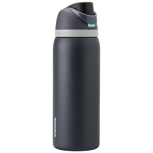 Owala FreeSip - Stainless Steel - 32-oz. - Grey/Teal (Foggy Tide) (Amazon)