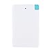 Ultra Thin 4000 mAh Portabkle Power Bank - Micro USB Cable - Lightning Adapter – White External Battery Phone and Tablet Charger - Credit Card Size Fits in Wallet Perfect for Travelling