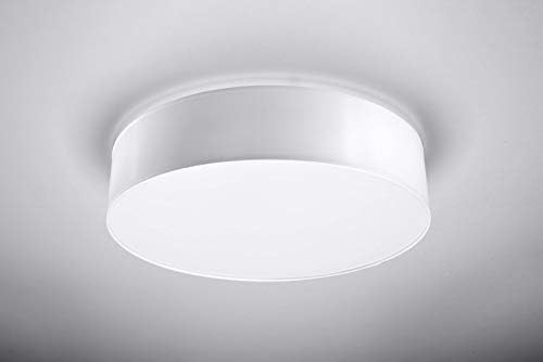 SOLLUX lighting Arena 45 Round Ceiling Lamp, Minimalist and Modern Design, E27 Replaceable Bulb (LED), 1x60 W, Easy Cleaning - Image 3