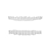 Denture Teeth Kit { Upper/Bottom } Teeth Veneer Cosmetic Teeth Whitening Denture Model Tooth Shade (white 2pcs)