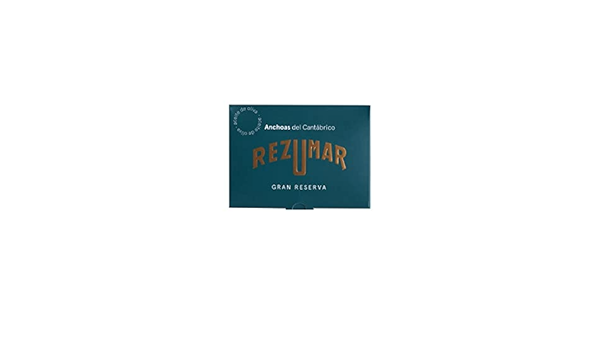 Anchoas REZUMAR en Aceite de Oliva. Calidad GOURMET-Gran Reserva. Lata 80gr.