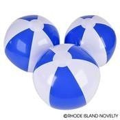 Set of 6 ~ 12'' Beach Balls ~ Blue & White beach ball inflates ~ PATRIOTIC BEACH BALLS ~ Pool Decor Beach Favor Water Play Fun Outdoor Birthday Party