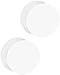 Forbidden Body Jewelry Ear Gauges, Solid Double Flared Saddle Plug White Acrylic Earrings 3/4 Inch 19mm (Sold as a set)
