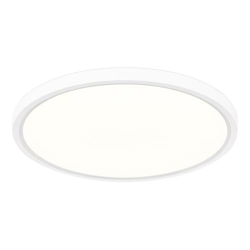 Plafón LED Regulable 24W con Mando – Lámpara de Techo con Luz Nocturna 2000K, Temporizador, Diseño Redondo Ultrafino para Dormitorio, Salón, Cocina, Habitación Infantil Ø30cm
