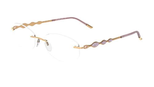 Silhouette Eyeglasses 4374 6052 Crystal Diva Gold Vintage Rose Crystal 4374-6052