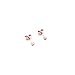 Honeycat Tiny Circle Stud Earrings in 18k Rose Gold Plate | Minimalist, Delicate Jewelry (Rose Gold)