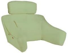 BedLounge (Regular Size, Jacquard Cover, Celedon Color: The Ultimate Reading Pillow, Back Support Pillow, Tv Pillow and More (Regular, Celedon)