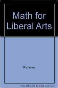 amazoncom math for liberal arts 9780536015884 richman books
