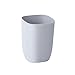 mingol Small Garbage Can for Bathroom, Bedroom, Kitchen Slim Cute Plastic Waste Basket for Office, Grey 7L