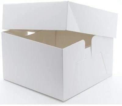Cake N Bake 5 x 12 Inch Cake Box White with Lids… (5 x 12x12x6 Inch (Standard Height))