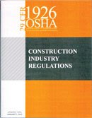 2012 Edition 29 CFR 1926 OSHA CONSTRUCTION INDUSTRY REGULATIONS 1619460602 Book Cover