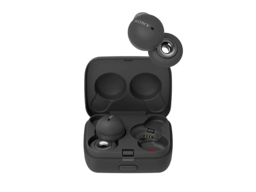SONY LINKBUDS TRULY WIRELESS EARBUD HEADPHONES WITH AN OPEN-RING DESIGN FOR AMBIENT SOUNDS AND ALEXA BUILT-IN, BLUETOOTH EAR BUDS COMPATIBLE WITH IPHONE AND ANDROID, GRAY