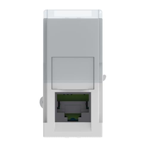 BTICINO MatixGO Connector for Internet, Data and Telephony Network, 1 Module White SJW4279C6F RJ45 Connector Category 6 UTP, Toolless IDC