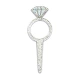 Wedding & Bridal Shower {Diamond Ring} Cupcake Topper Picks - Set of 12