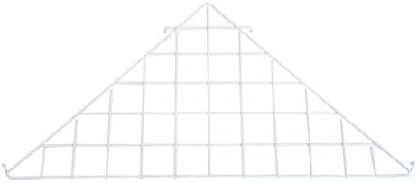 KC Store Fixtures A04928 Grid Triangle Shelf, White (Pack of 10)