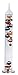 Ambient Weather WS-GA1141710 17 inch Galileo Thermometer with 10 Glass Balls and Gold Tags