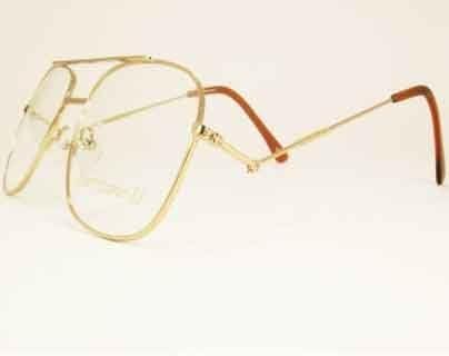 Snooker Spectacle Frame with tilting side arms gold coloured metal by Hurricane III