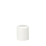 Yummi 4x4 Unscented Column Pillar Candle, White, ea