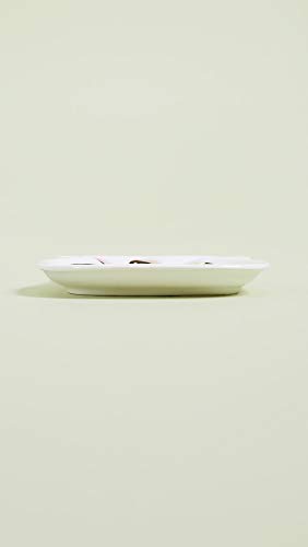 Creative Brands 10-04642-001 Slant Collections Shaped Trinket Tray, One Size, Rose Gold/White