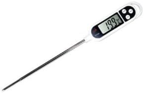 BBQ Thermometer, TheHellCat TP300; Super Fast Digital Large Display Thermometer with Extra Long Probe For BBQ, Meat, Milk, Water, Cake or Any Food. Reads both Calcious and Fahrenheit