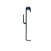 25-Pack EZ-Mannequins Gridwall Picture Hangers for Grid Wall Panels - Utility Metal Wire Hooks for Displaying Canvas, Pictures, Art or Paintings - Use in Craft Shows, Fairs, Retail or Outdoor - Black