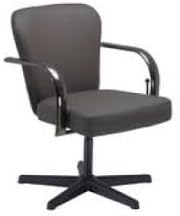 Chromium Lever Control Shampoo Chairs Top Grade Espresso Brown Thick Durable Arms Wide Thick Cushions