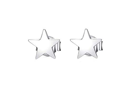 YUIP Earrings Sterling Silver Star Earrings Star Earrings Star Earrings for Women Earrings Sterling Silver Star Earrings Sterling silver Five-Pointed Star Earrings for Women