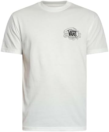 Uomo Maglietta Grafica Hot Lines Back, White, L