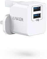 Anker USB Plug Charger, PowerPort mini Dual Port USB Charger, Super Compact Wall Charger, 2.4A Output for iPhone Xs/XS...